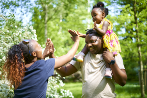 楽しそうな家族